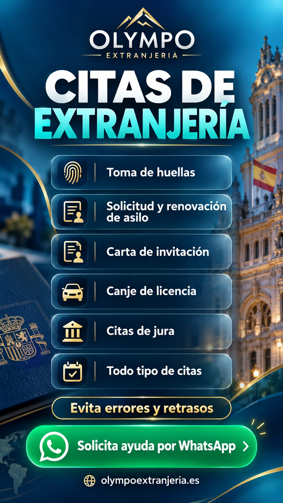 Estado promocional 2 de Olympo Extranjería